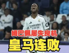 维尼修斯头球破门+点球绝杀，姆巴佩遭遇联赛三连败的简单介绍
